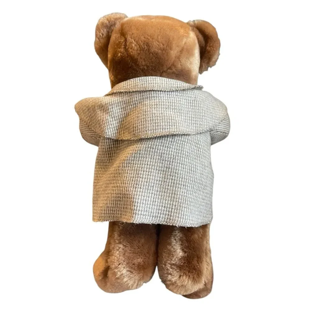 Vintage 1983 Trudy Teddy Bear Sherlock Holmes (no hat or magnifying glass)